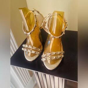 BCBGGeneration Gold Studded Women's Heels - 8